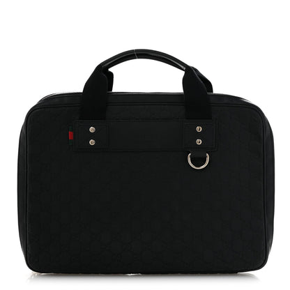 Rubber Guccissima Laptop Briefcase Black