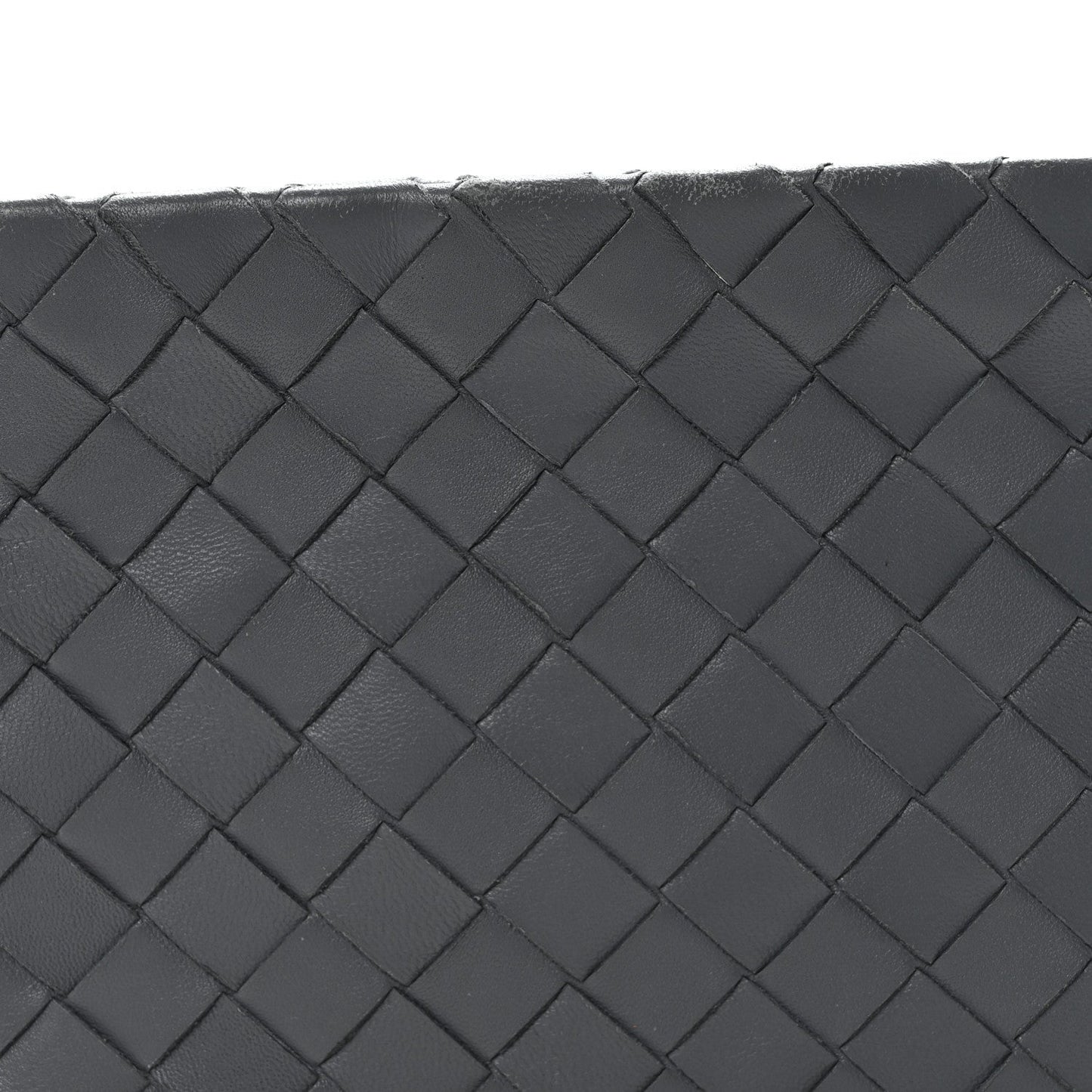 Nappa Intrecciato Small Zip Pouch Thunder