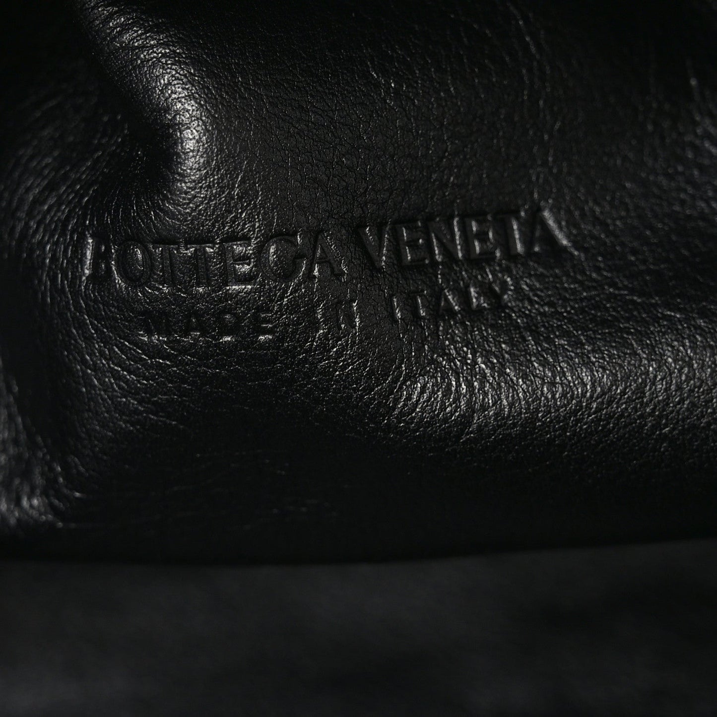 Smooth Butter Calf The Pouch Oversized Clutch Black