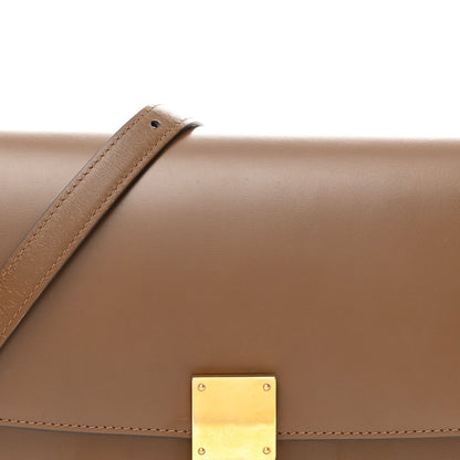 Box Calfskin Medium Classic Box Flap Bag Camel