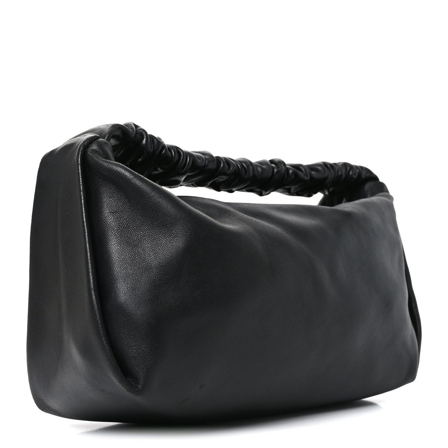 Lambskin Mini Scrunchie Bag Black