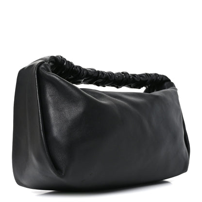 Lambskin Mini Scrunchie Bag Black