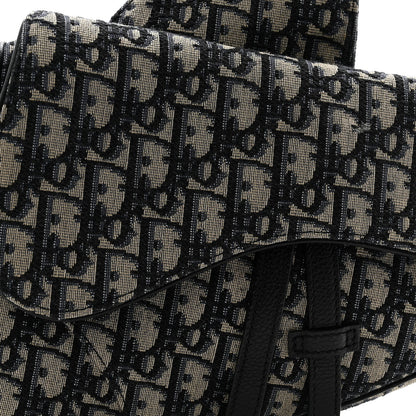 Oblique Mens Saddle Bag Blue
