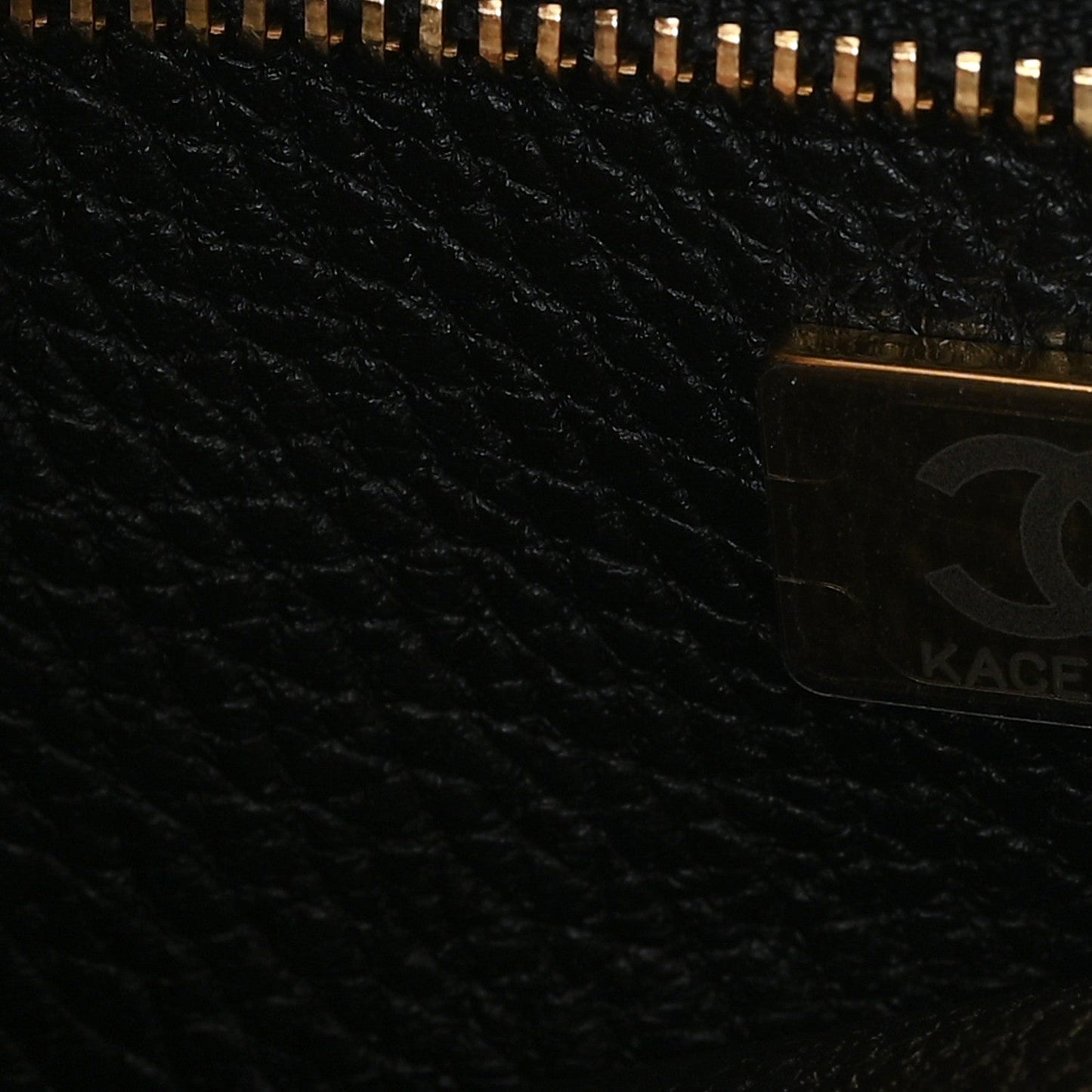 Grained Calfskin Stitched Urban Essentials Small Shopping Bag Black