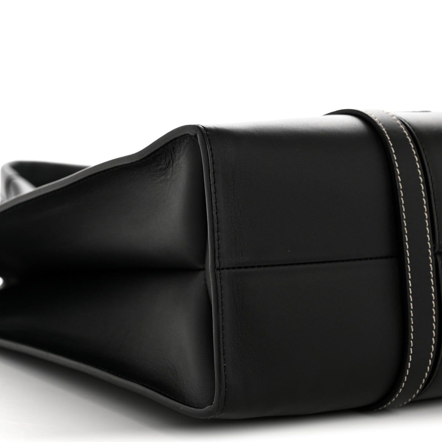 Calfskin Large Woody Tote Black