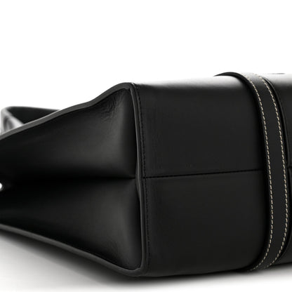 Calfskin Large Woody Tote Black