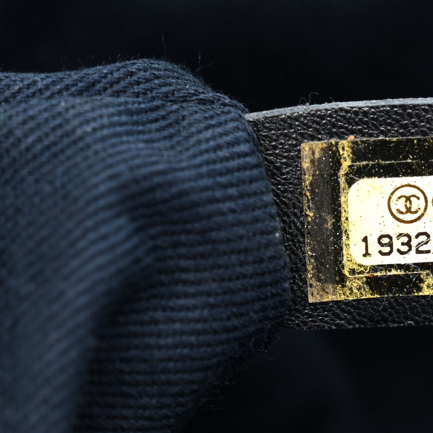 Iridescent Calfskin Triple Stitched Medium Flap Navy