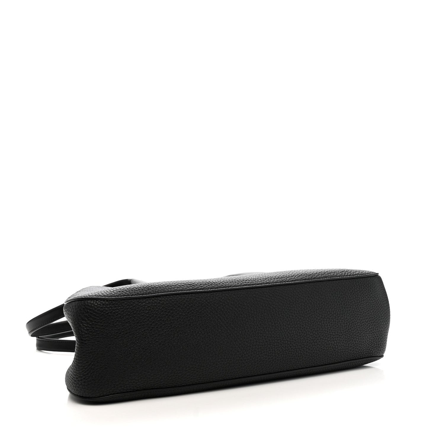 Grained Calfskin Alger Shoulder Bag Black