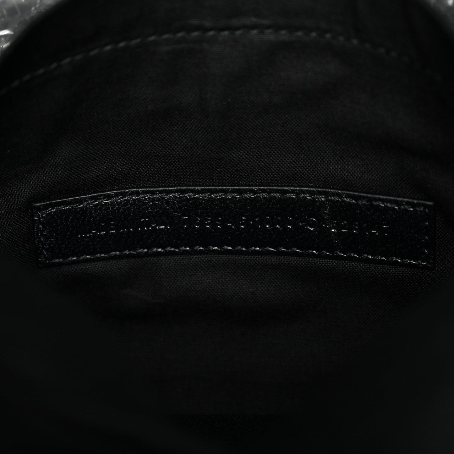 Arena Calfskin Medium Monaco Chain Shoulder Bag Black