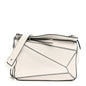 Calfskin Small Puzzle Bag White