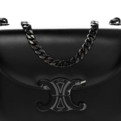 Calfskin Besace Clea Chain Triomphe Black
