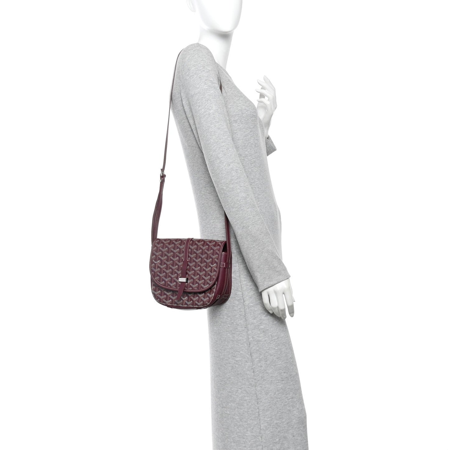 Goyardine Belvedere II PM Messenger Bag Bordeaux