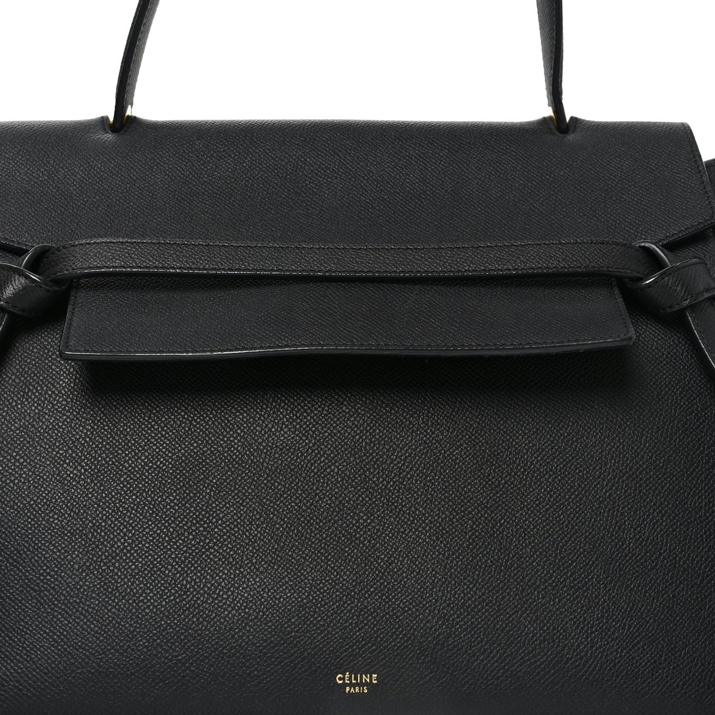 Grained Calfskin Small Belt Bag Black