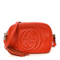 Pebbled Calfskin Small Soho Disco Bag Sun Orange