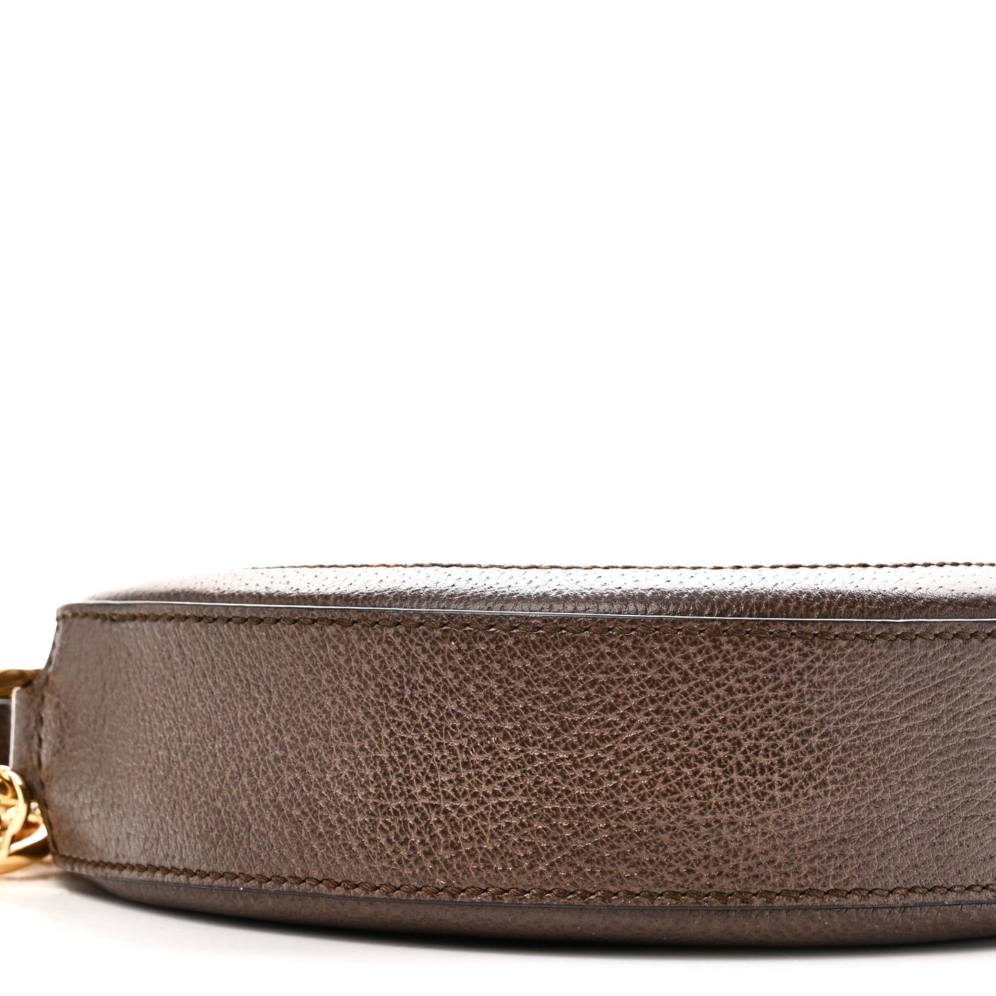 GG Supreme Monogram Web Mini Ophidia Round Shoulder Bag Brown