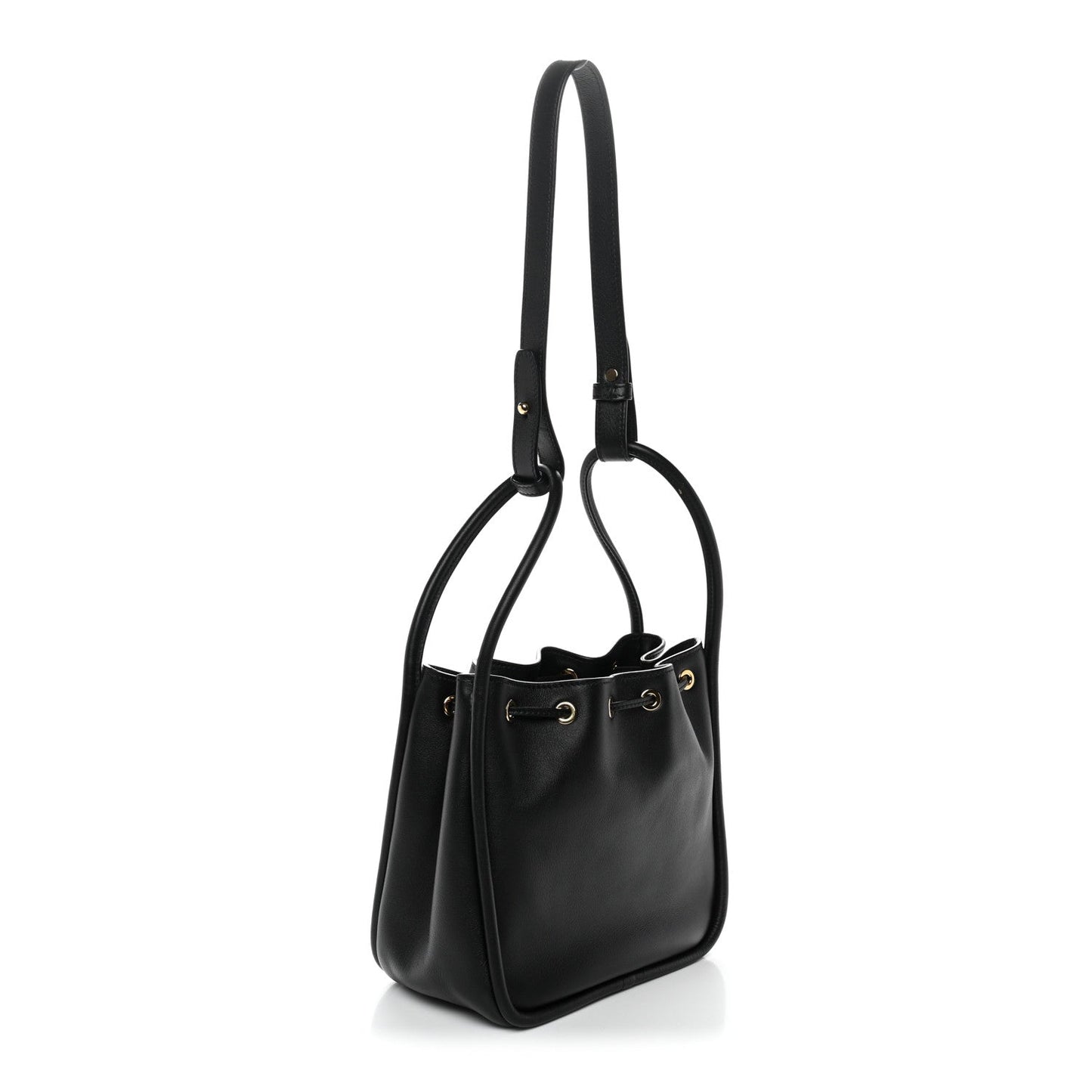Soft Calfskin Mini Darling Bucket Bag Black