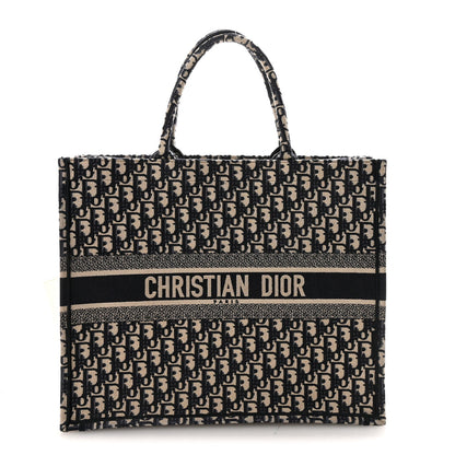 Oblique Large Book Tote Blue Multicolor
