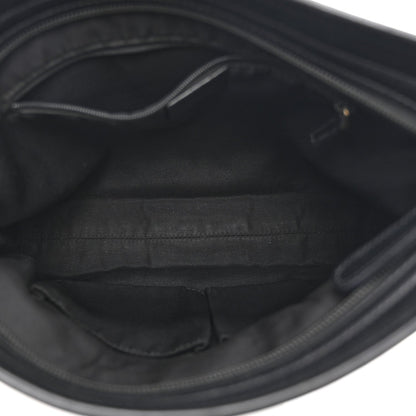 GG Monogram Web Flat Messenger Bag Black