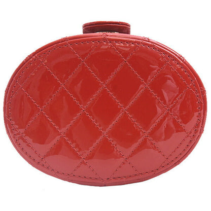 Chanel Patent Leather Matelassé Mini Chain Vanity Shoulder Bag AP1573