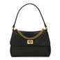 Natural Smooth Calfskin Nano Rodeo Top Handle Handbag Black