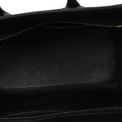 Satin Smooth Calfskin Micro Tri-Color Luggage Dark Grey