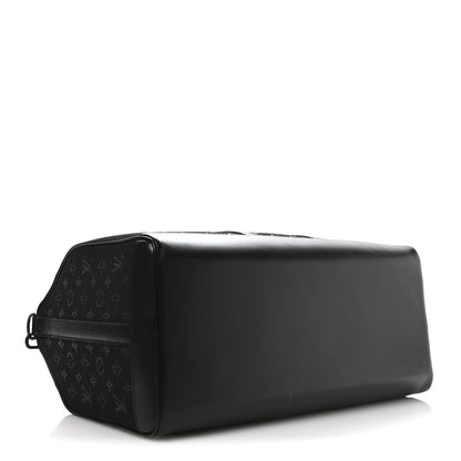 Jacquard Monogram Light Up Keepall Bandouliere 50  Black