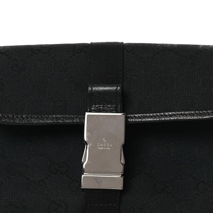 GG Monogram Web Buckle Belt Bag Black