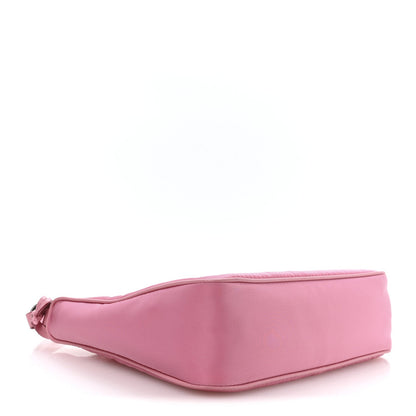 Tessuto Nylon Saffiano Mini Re-Edition 2005 Bag Begonia