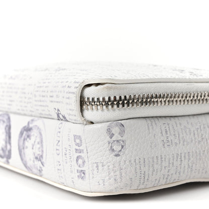 X DANIEL ARSHAM Grained Calfskin Newspaper Messenger White