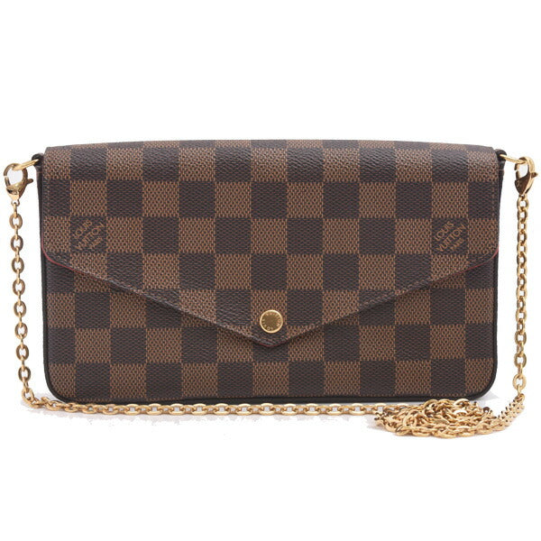 Louis Vuitton Damier Pochette Felicie Chain Shoulder Bag N40492