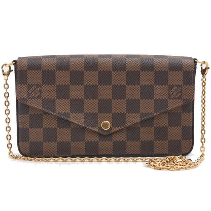 Louis Vuitton Damier Pochette Felicie Chain Shoulder Bag N40492