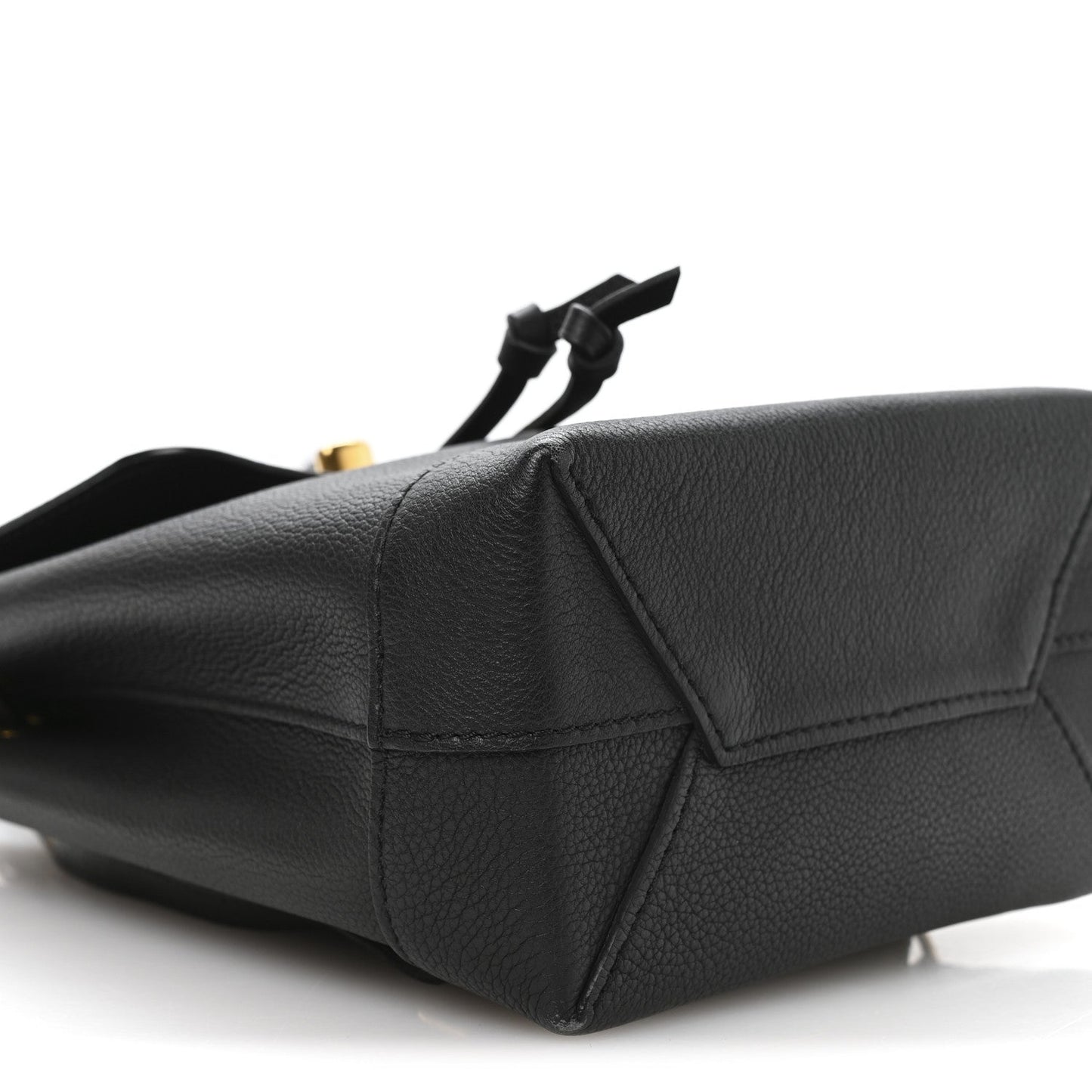 Calfskin Lockme Mini Backpack Black