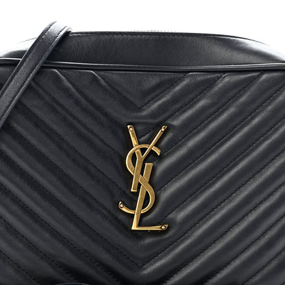 Calfskin Matelasse Monogram Lou Camera Bag Deep Marine