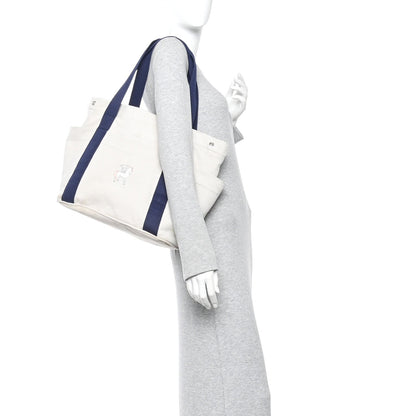 H Canvas Cabriole Nappy Bag Gris Perle