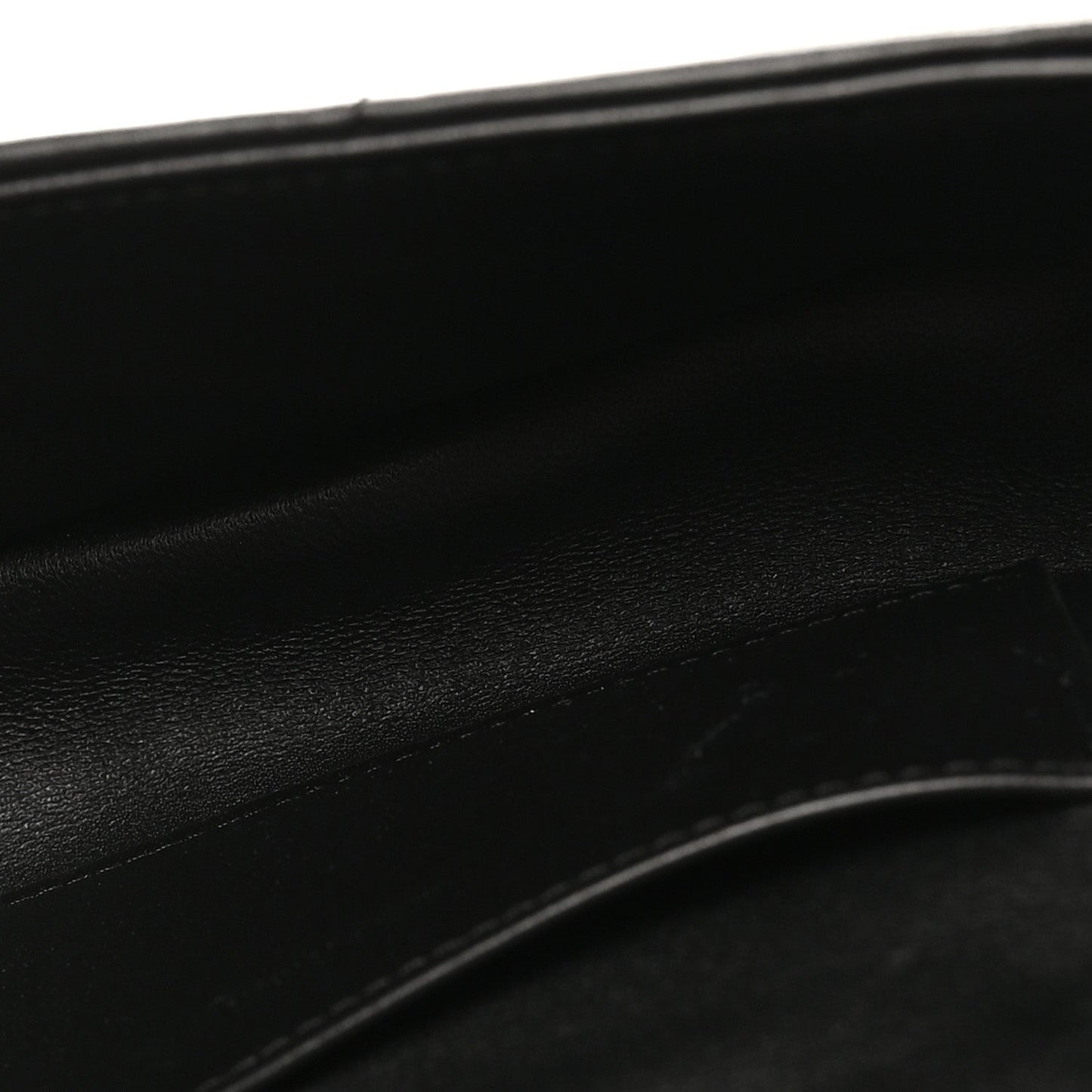 Goatskin Matelasse Mini Chain Shoulder Bag  Black