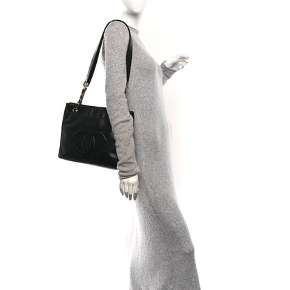 Lambskin CC Shoulder Bag Black