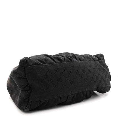 Monogram Large D Ring Hobo Black