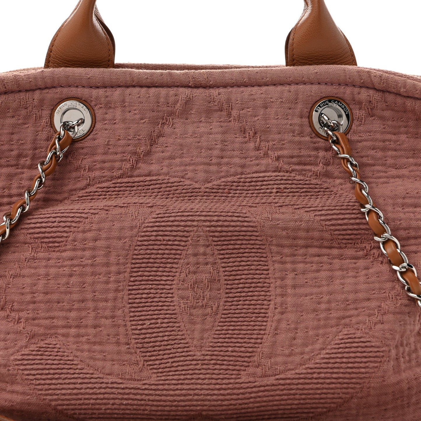 Canvas Large Double Face Tote Pink