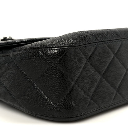 Caviar Quilted Jumbo Single Flap Black