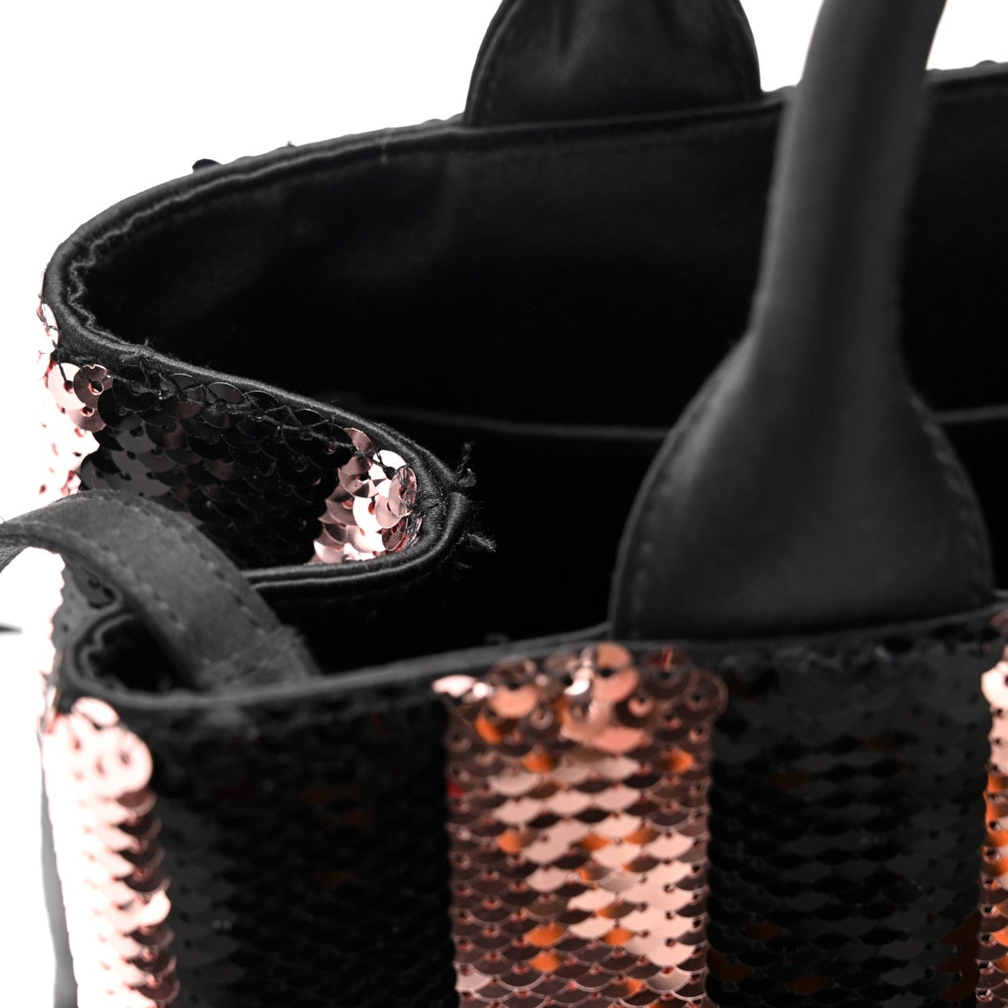 Sequin Broccato Tote Black Cipria