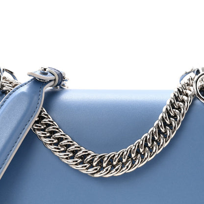 Vitello Liberty Pearl Scalloped Small Kan I Shoulder Bag Nebula Blu Scuro
