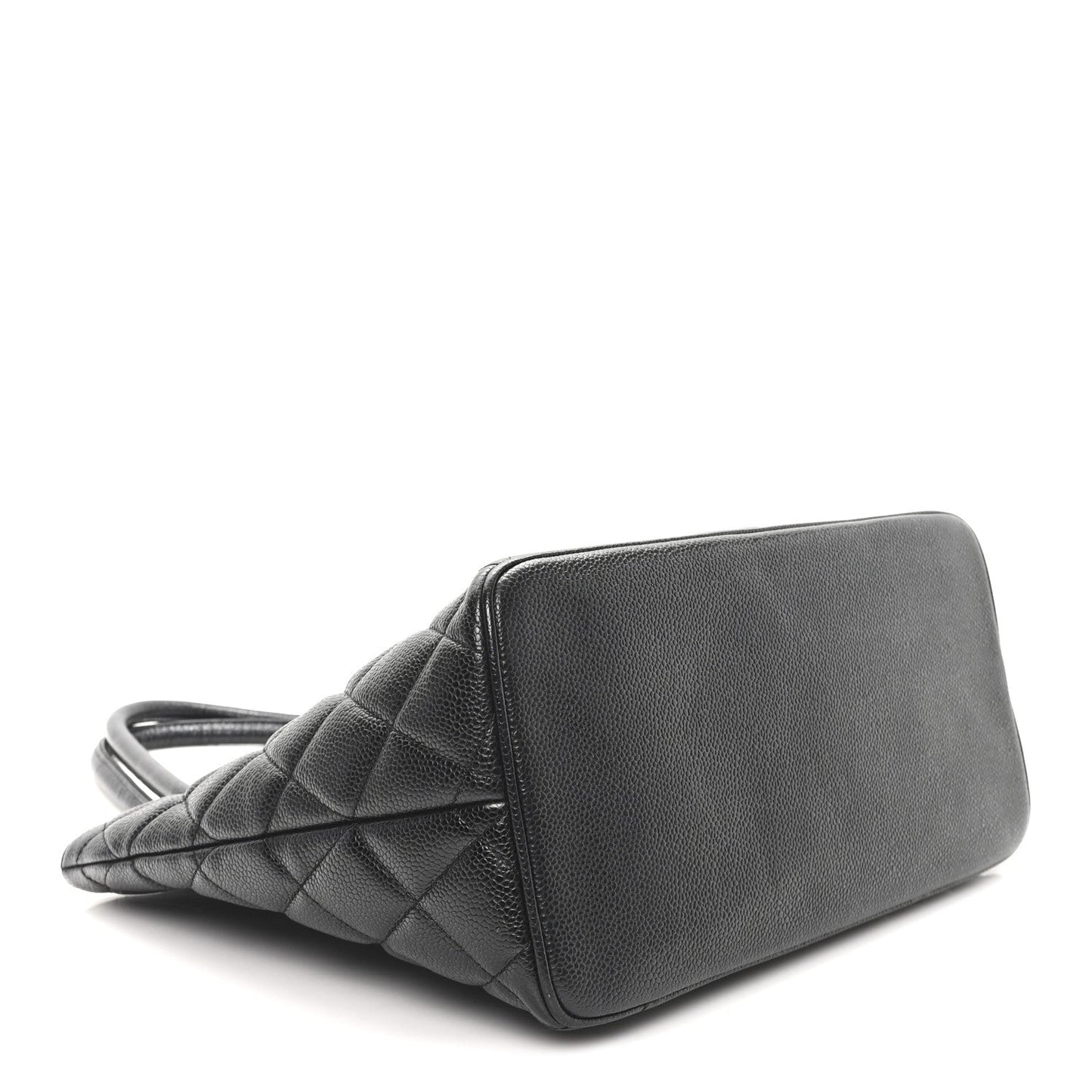 Caviar Quilted Medallion Tote Black