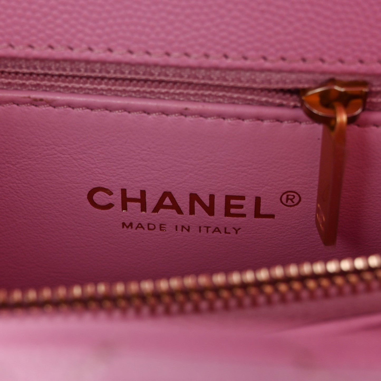 Caviar Quilted Small Coco Chain Handle Flap Lilac