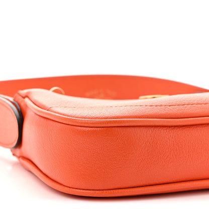 Goatskin Mini Aphrodite Shoulder Bag Orange