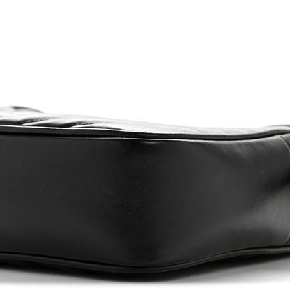 Calfskin Matelasse Monogram Monochrome Lou Camera Bag Black