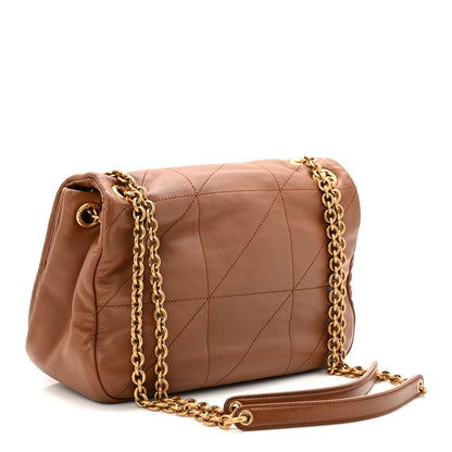 Lambskin Matelasse Monogram Small Jamie 4.3 Light Fox