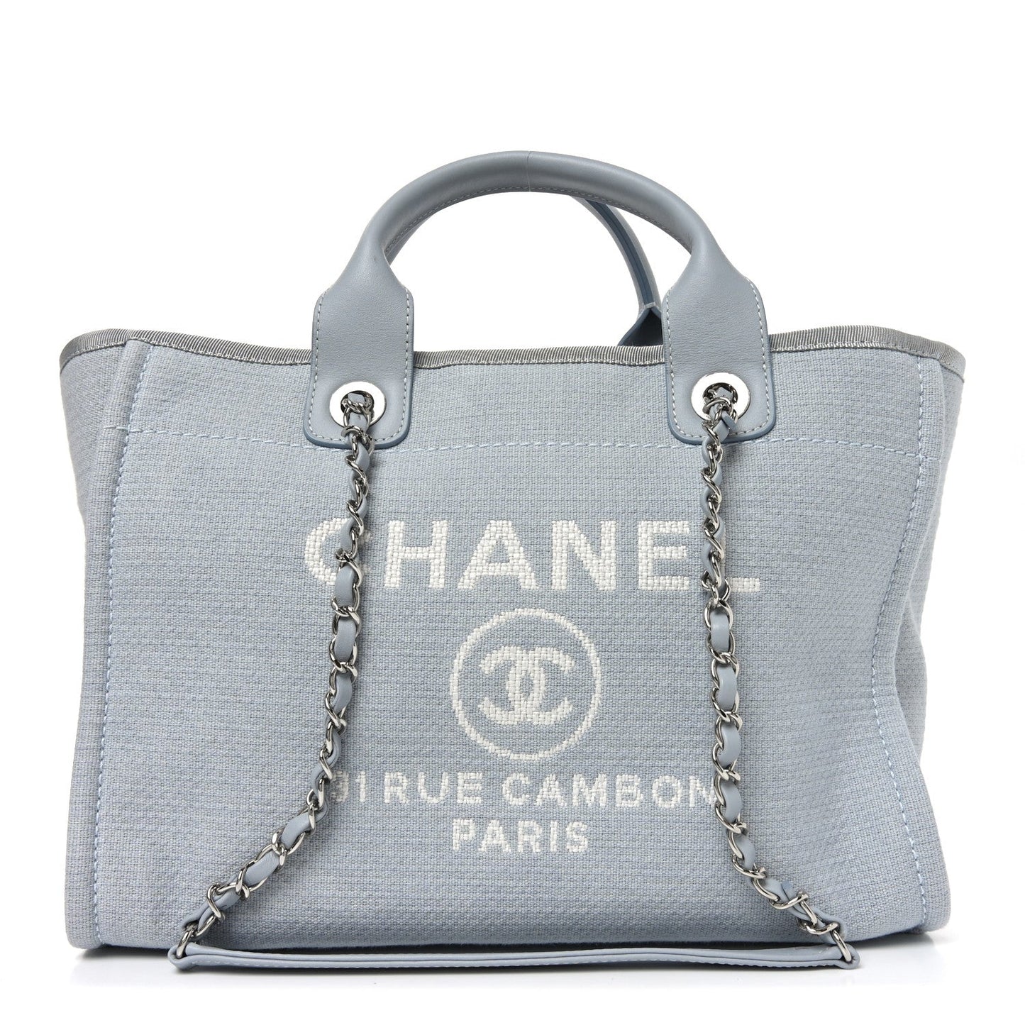 Mixed Fibers Small Deauville Tote Light Blue