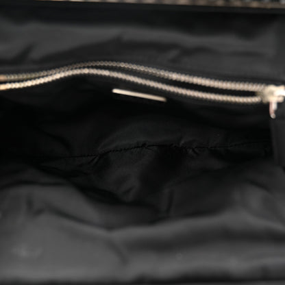 Tessuto Nylon Bead Evening Bag Black
