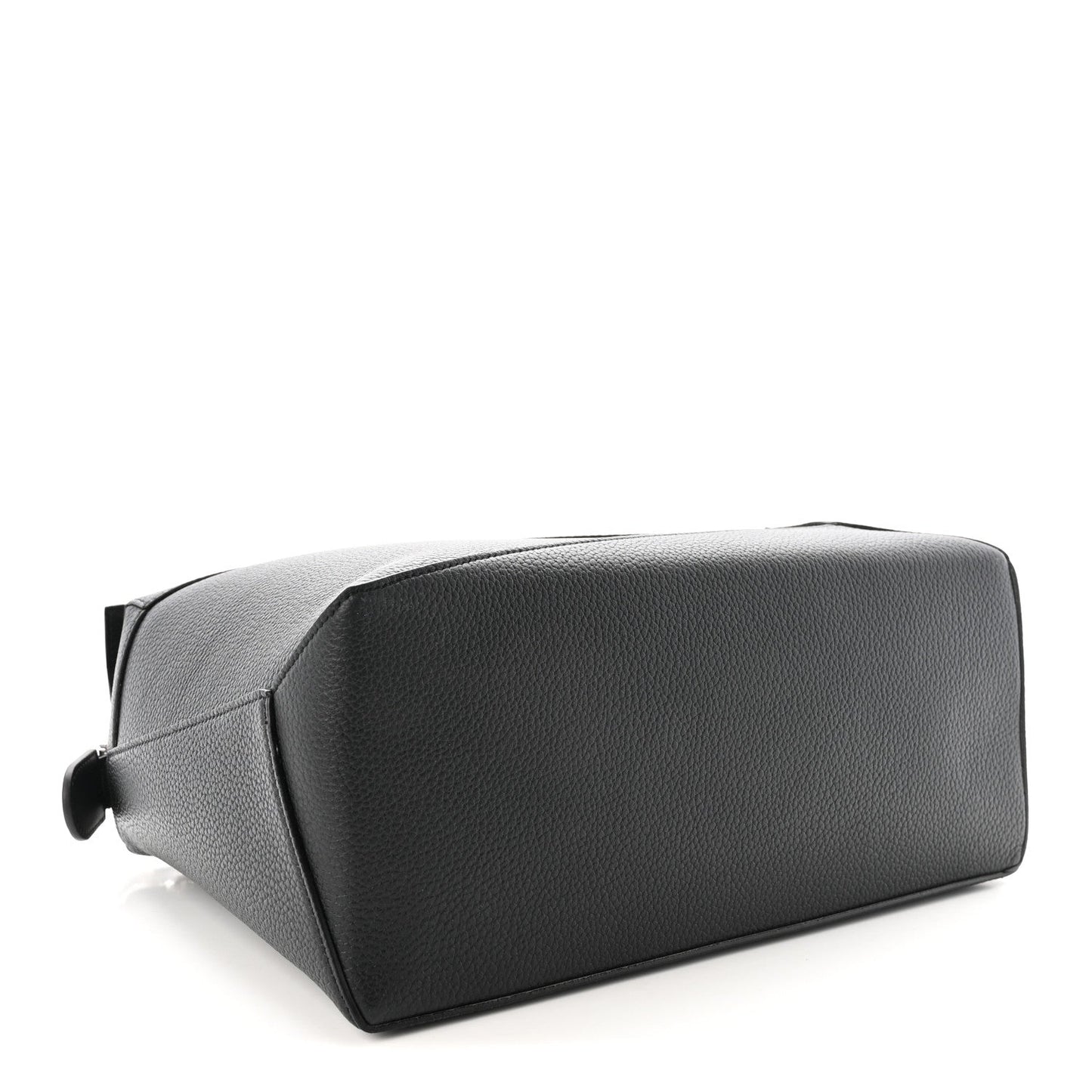 Grained Calfskin Large Puzzle Bag Black