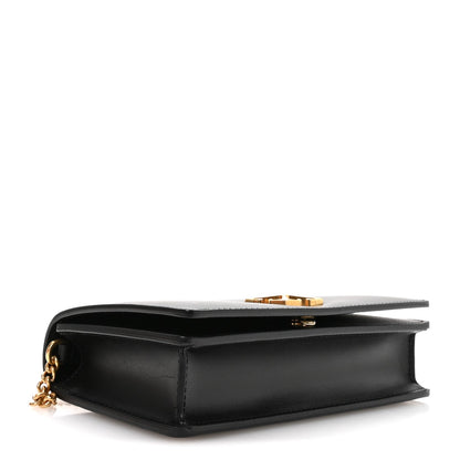 OFF WHITE Calfskin Jitney 0.5 Shoulder Bag Black